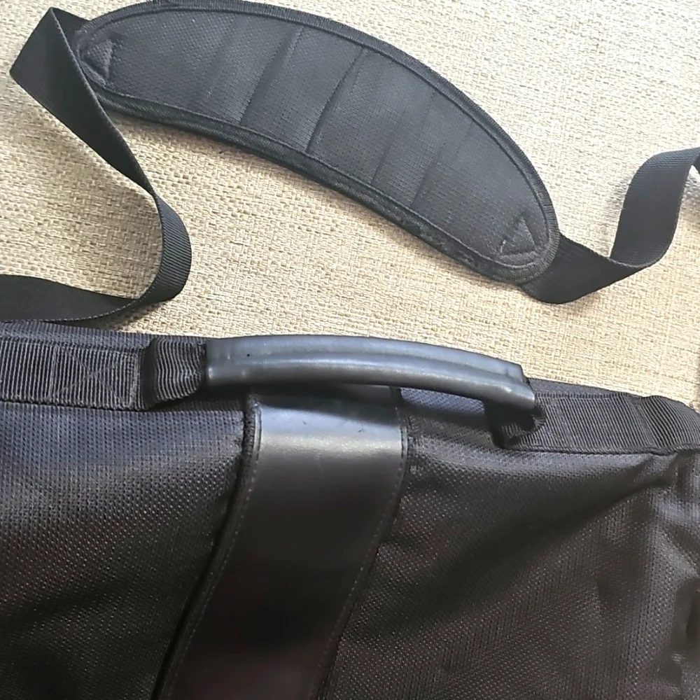 Tumi Balistic Nylon Briefcase Messenger Laptop Bag Black Crossbody Large